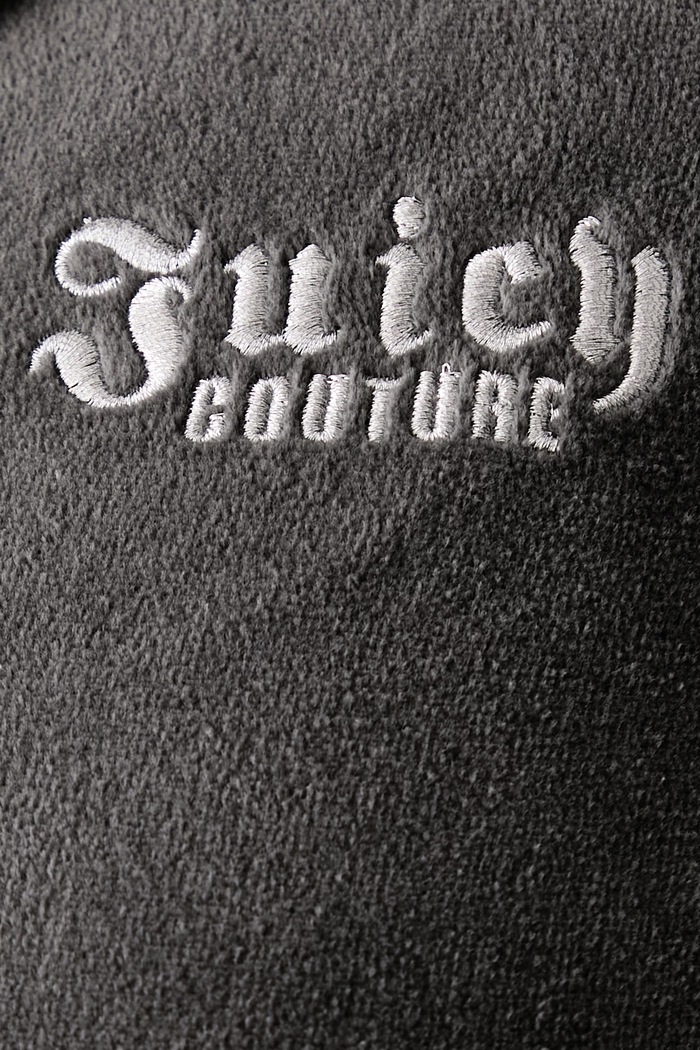 Hanorac cu fermoar și glugă pentru femei cu bumbac REGAL REBELLE ROBYN Juicy Couture gri JCGAS226011
