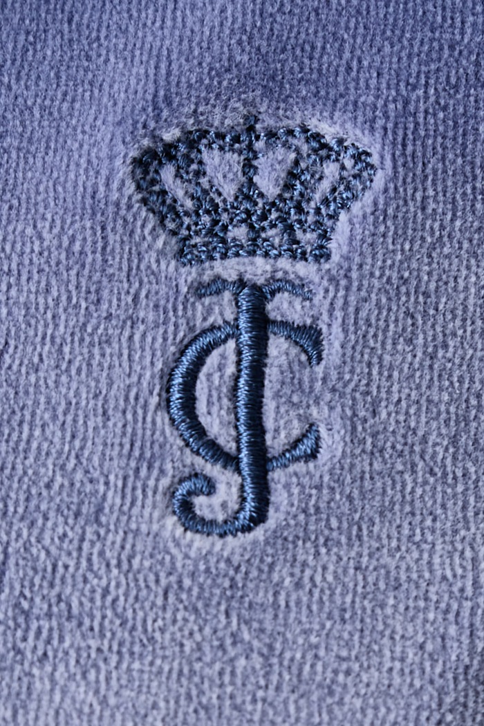 Bluza rozpinana z kapturem damska z bawełną WASHED ROBYN Juicy Couture niebieski JCDIJ126960