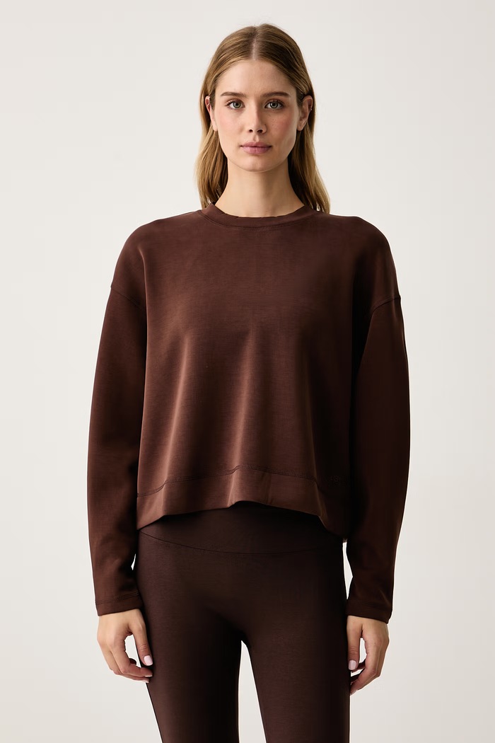 Casall Bluza sportowa damska z modalem brązowy 25210
