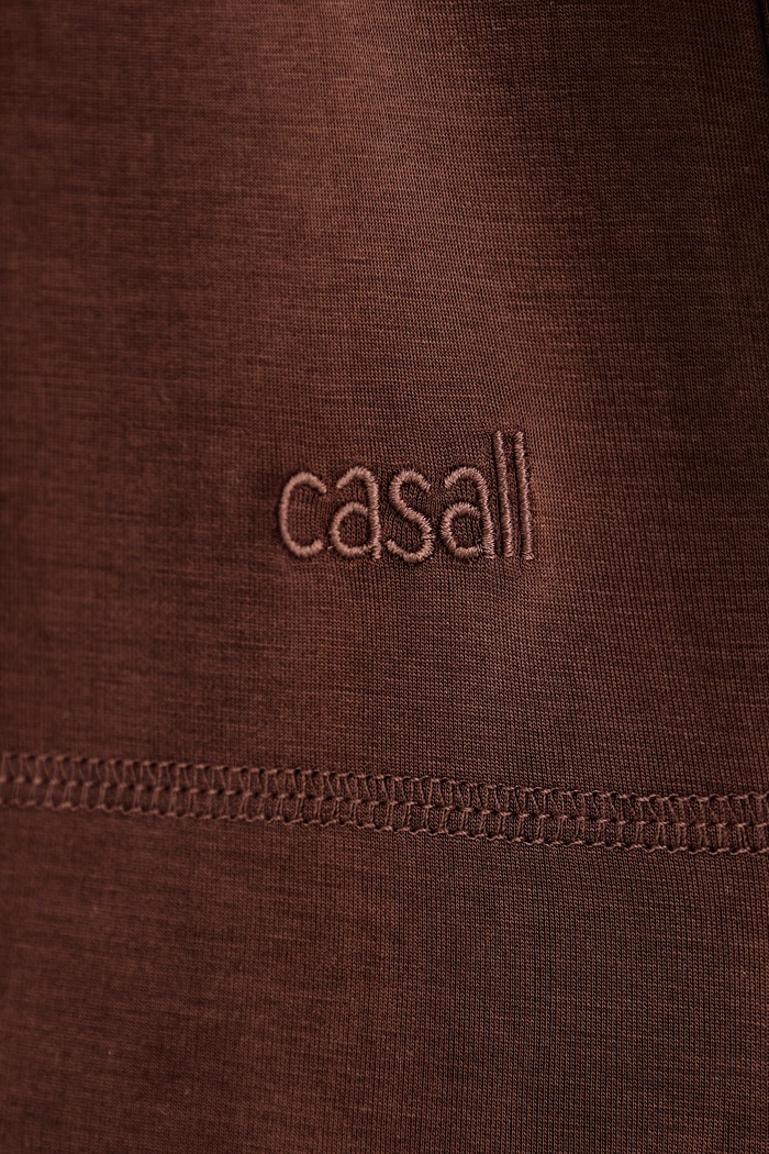 Bluza sportowa damska z modalem Casall brązowy 25210