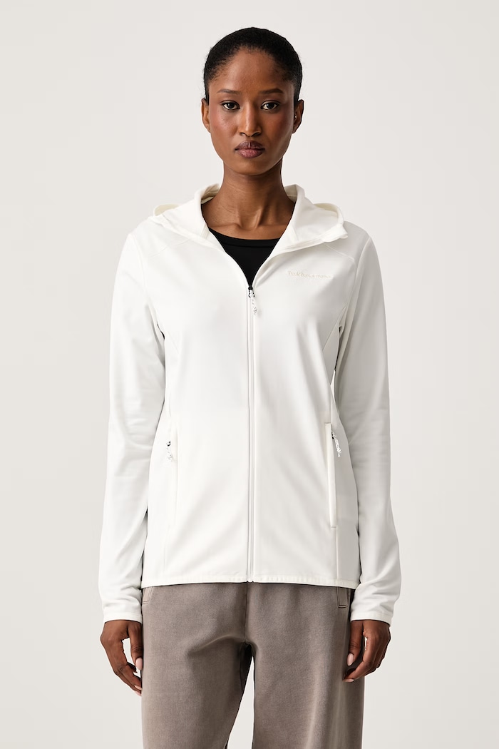 Peak Performance Bluza rozpinana z kapturem damska biały G802870