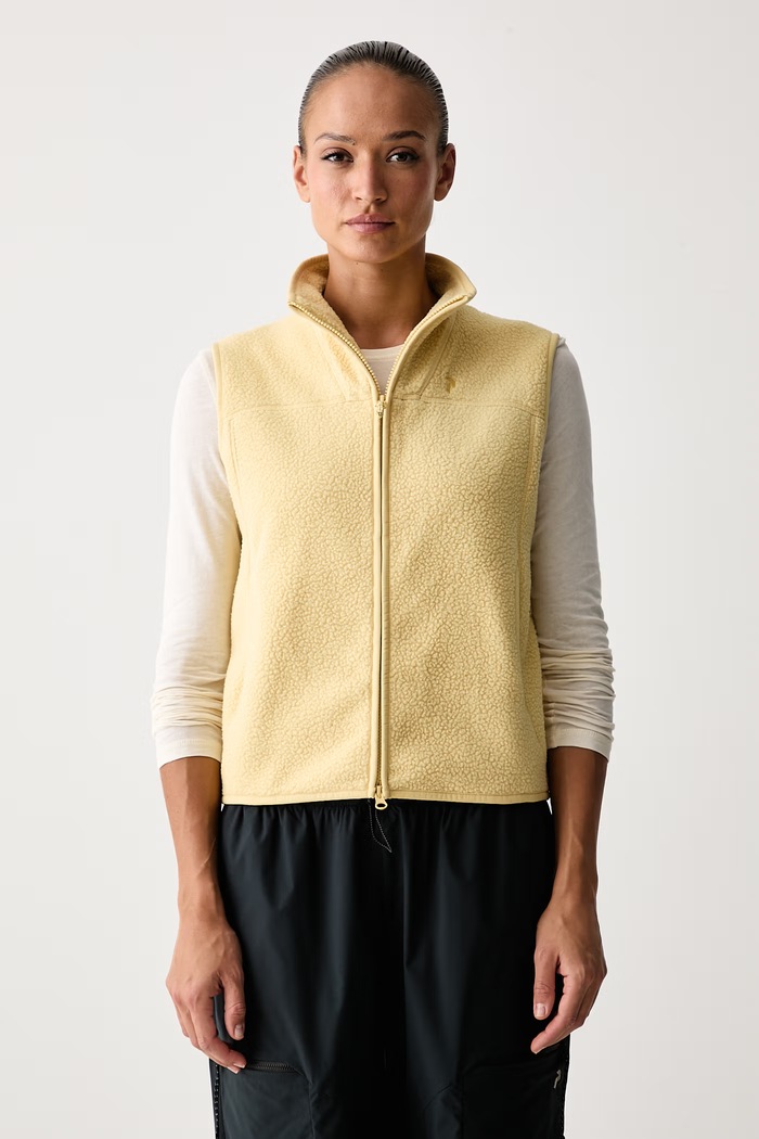Peak Performance Bluza bez rękawów damska polarowa NatureRush żółty G808070