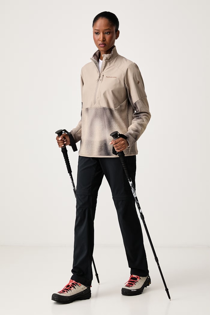 Peak Performance Bluza sportowa damska G81129030 beżowy AW26