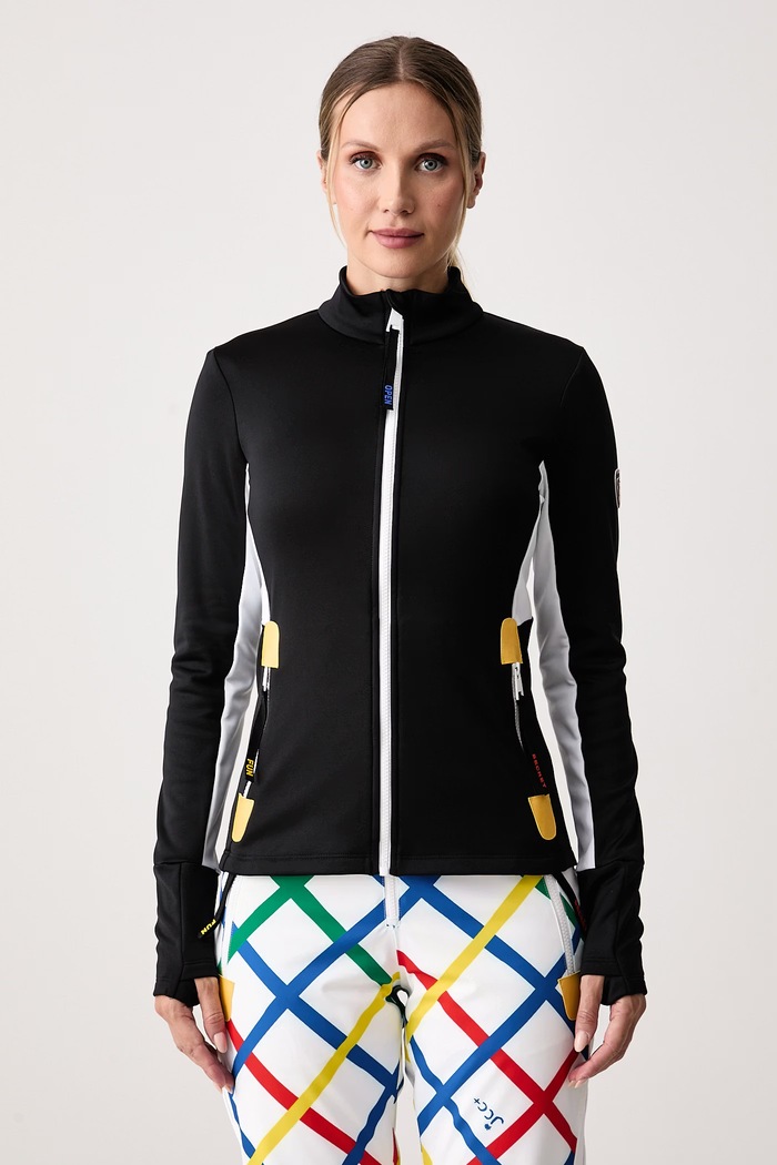 Rossignol Bluza rozpinana damska JCC czarny RLPWL09