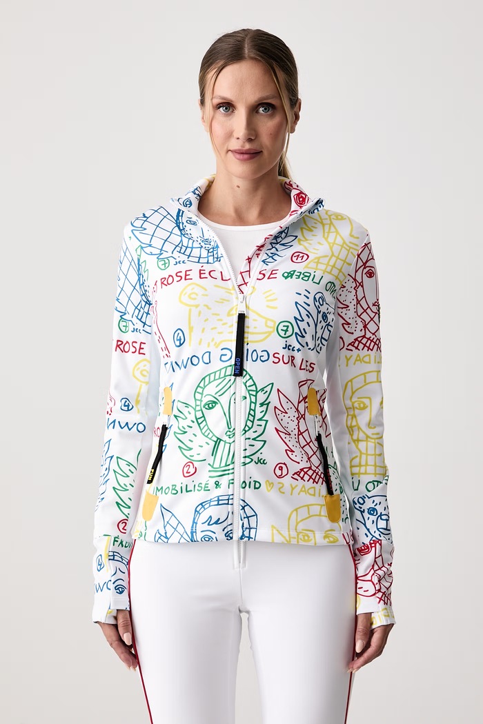 Rossignol Bluza rozpinana damska JCC multicolor RLPWL09