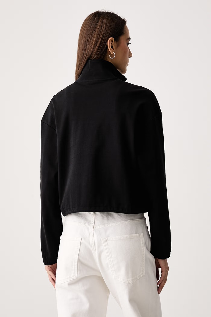Дрехи Karl Lagerfeld Jeans Суичър дамски от памук B4W20035 черен