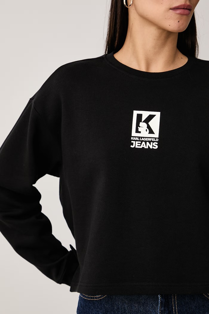 Bluza damska bawełniana Karl Lagerfeld Jeans B4W20026 czarny