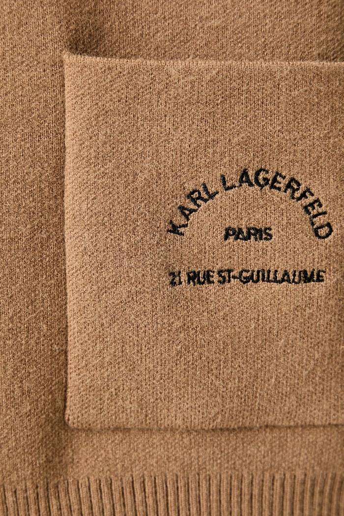 Жилетка дамска с вискоза Karl Lagerfeld бежов B4W18036