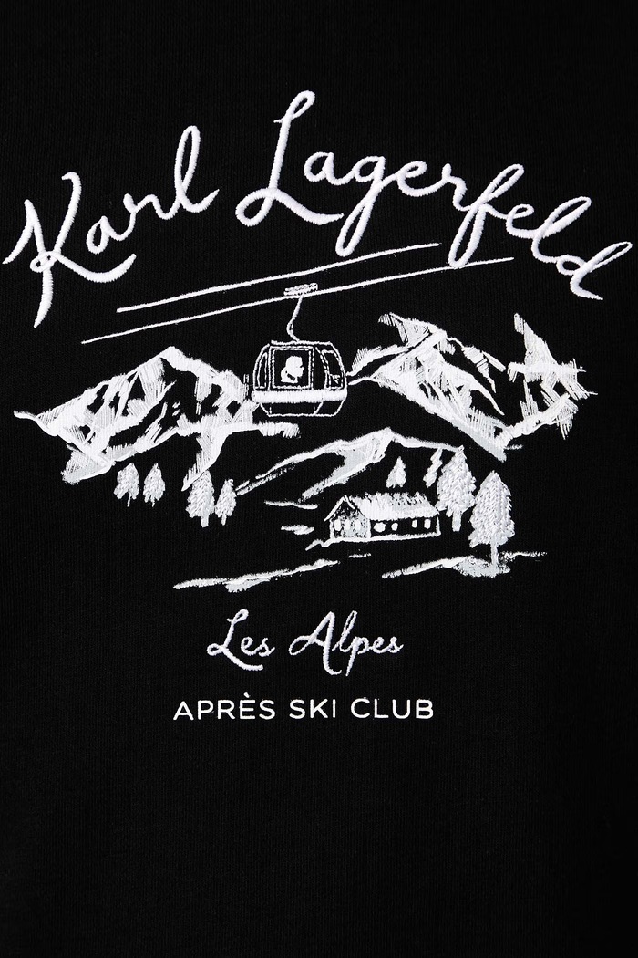 Dukserica za djecu s pamukom Karl Lagerfeld crna B4W20008