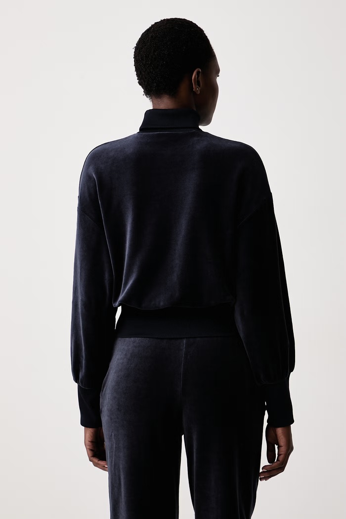 Odzież Lacoste Bluza damska z bawełną SF9294 granatowy