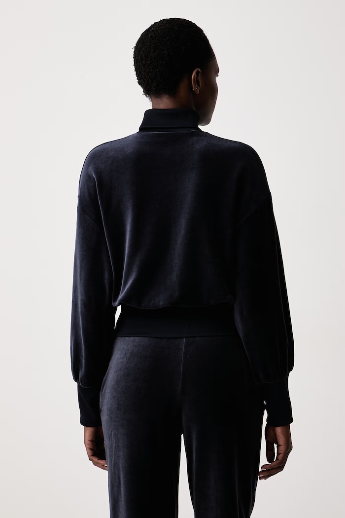 Odzież Lacoste Bluza damska z bawełną SF9294 granatowy
