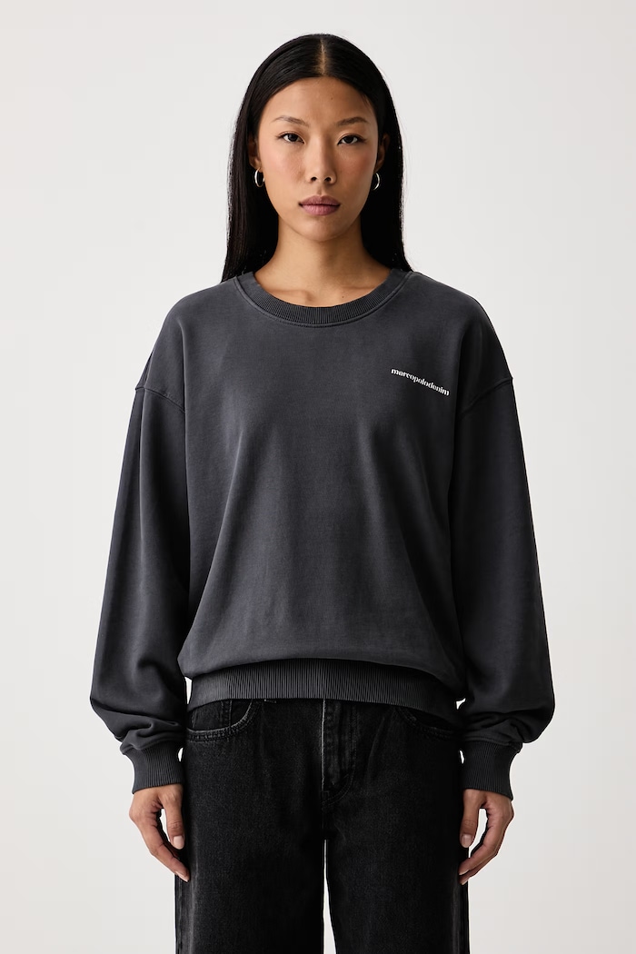 Marc O'Polo Bluza damska bawełniana szary 5000012316