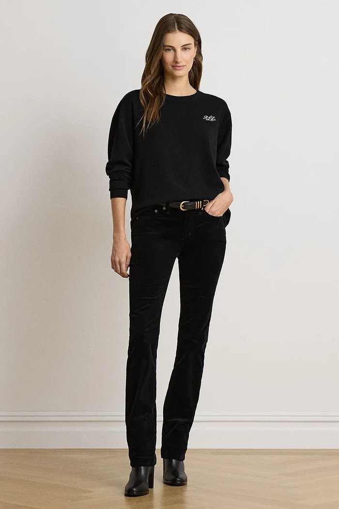Odzież Lauren Ralph Lauren Sweter damski kaszmirowy 200P03371 czarny