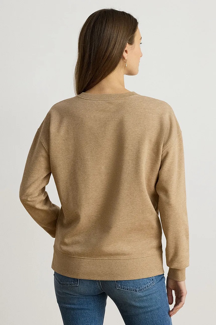 Lauren Ralph Lauren Bluza dziecięca z bawełną 200B27431 beżowy AW26