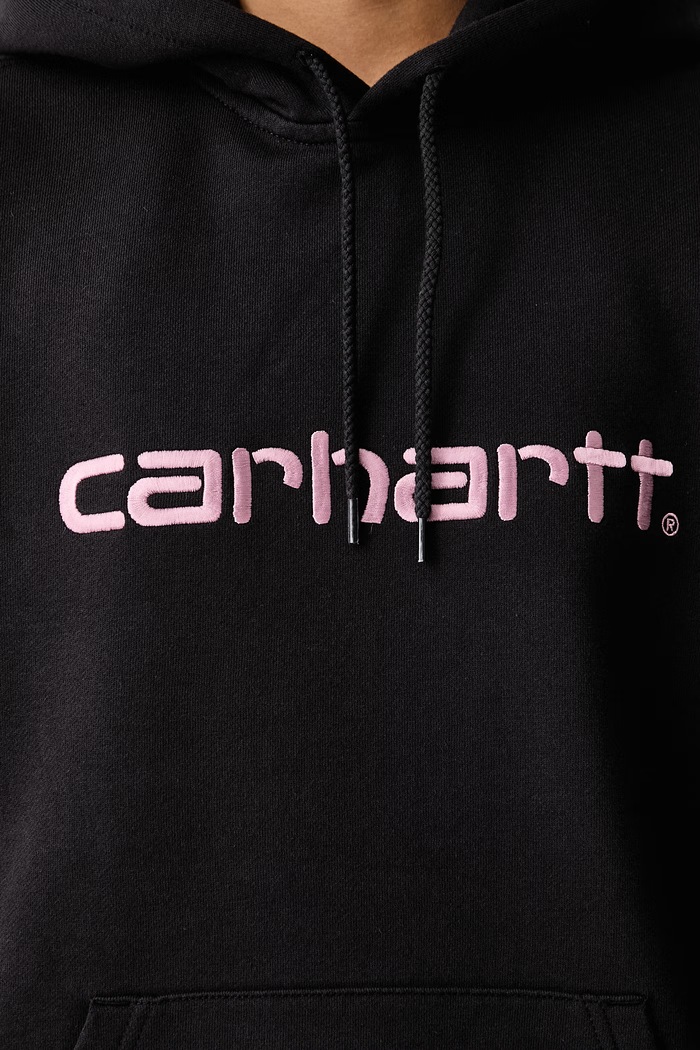 Carhartt WIP Hooded Carhartt Sweatshirt суичър с качулка с памук дамски I033648