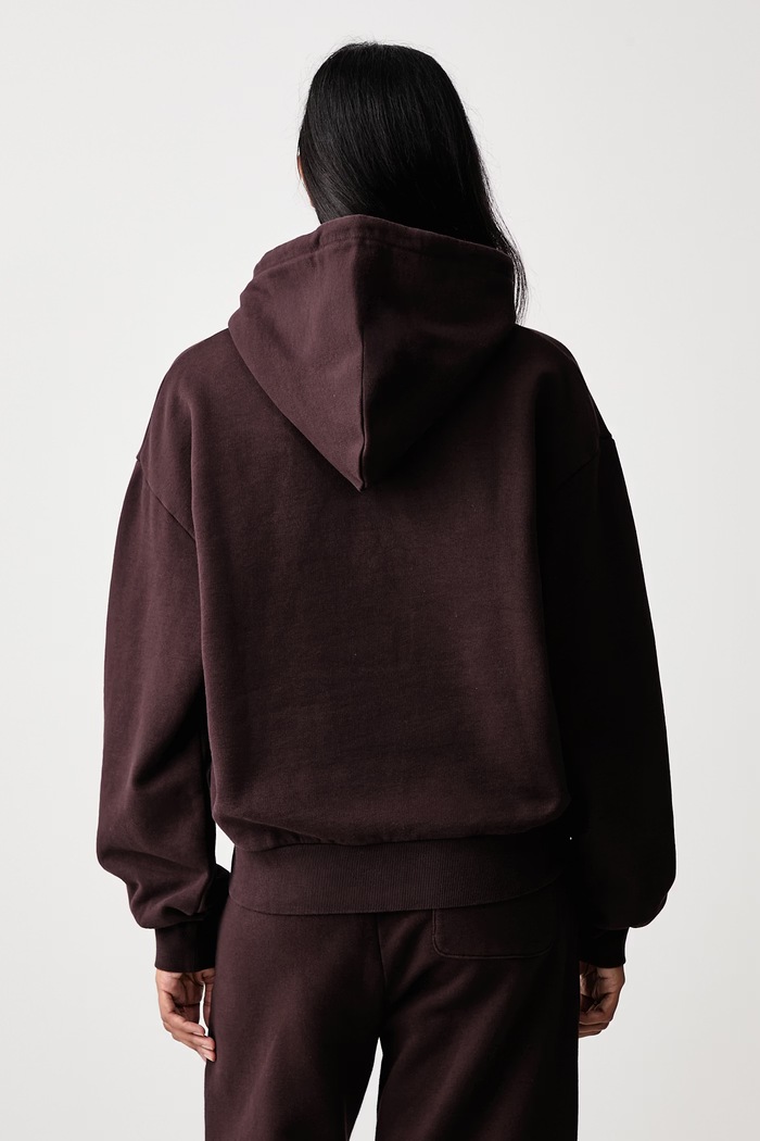 Odzież Carhartt WIP Hooded Casey Sweatshirt bluza z kapturem bawełniana damska I032644 brązowy