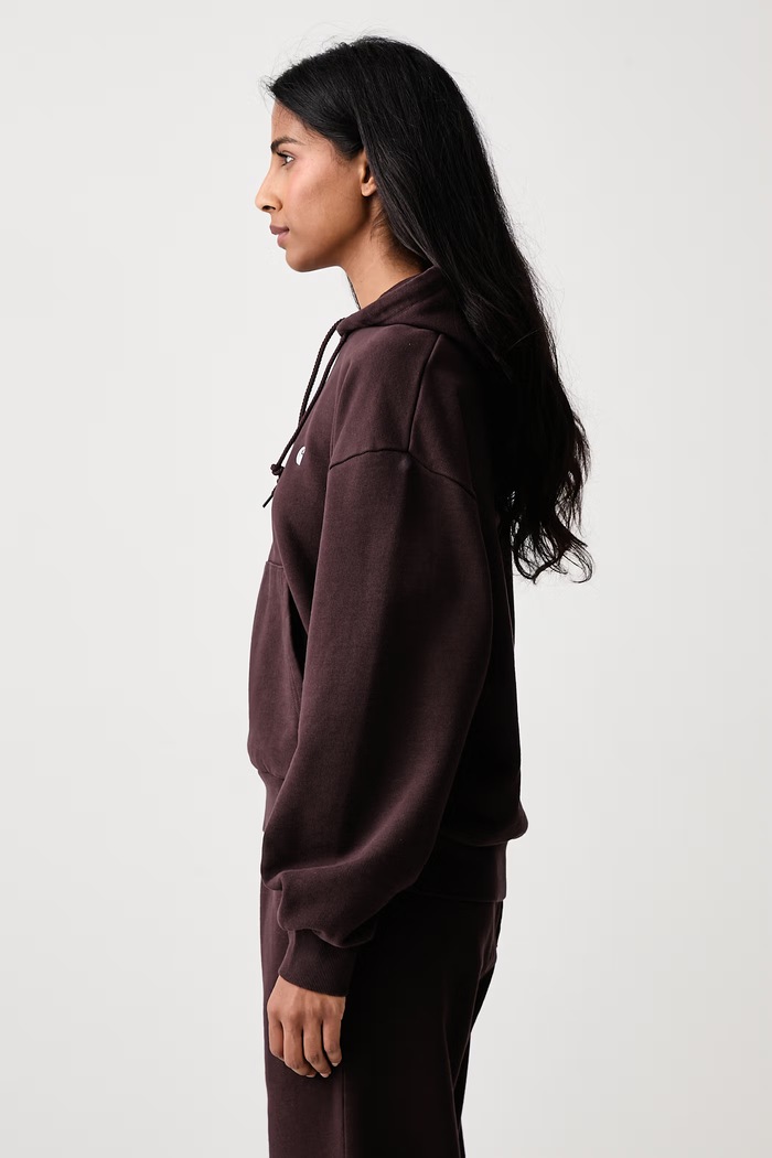 Hooded Casey Sweatshirt bluza z kapturem bawełniana damska Carhartt WIP I032644 brązowy