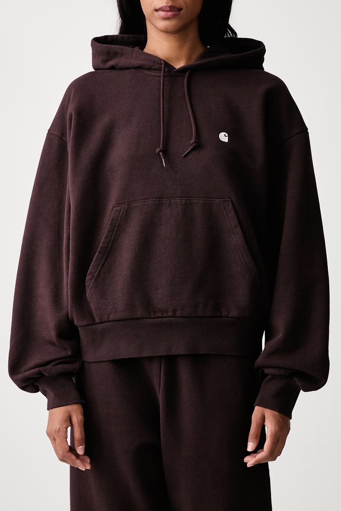 Hooded Casey Sweatshirt bluza z kapturem bawełniana damska Carhartt WIP brązowy I032644