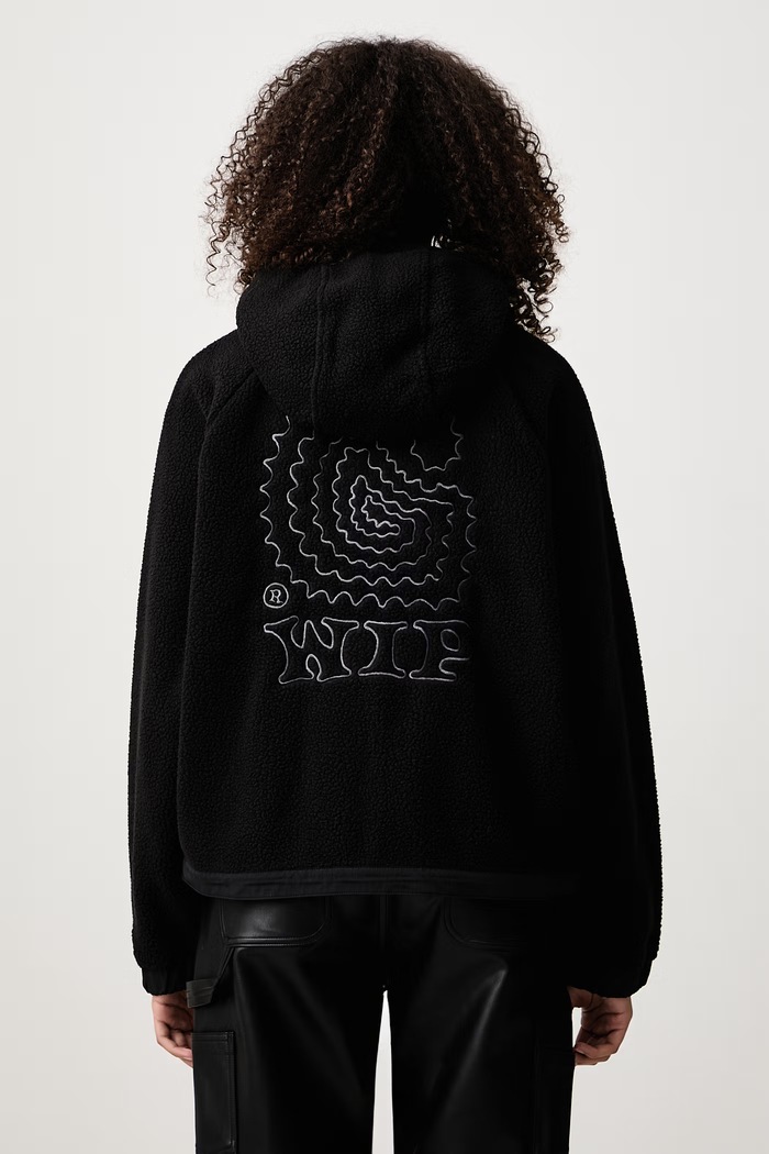Odzież Carhartt WIP HD Limn C Fleece Jacket bluza rozpinana z kapturem polarowa damska I037282 czarny