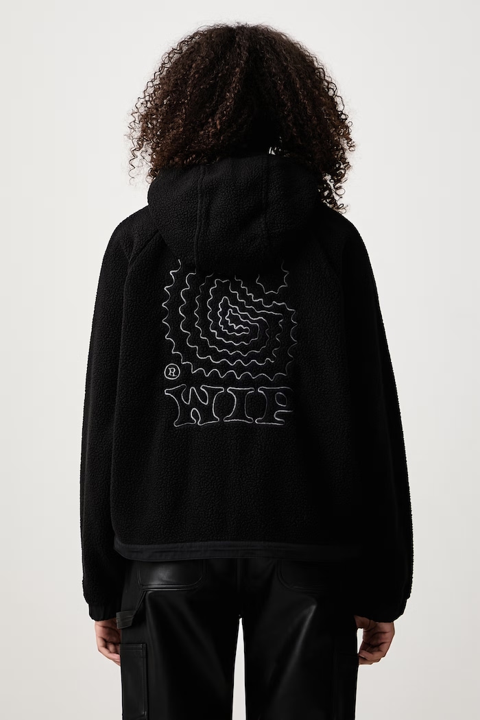 Odzież Carhartt WIP HD Limn C Fleece Jacket bluza rozpinana z kapturem polarowa damska I037282 czarny