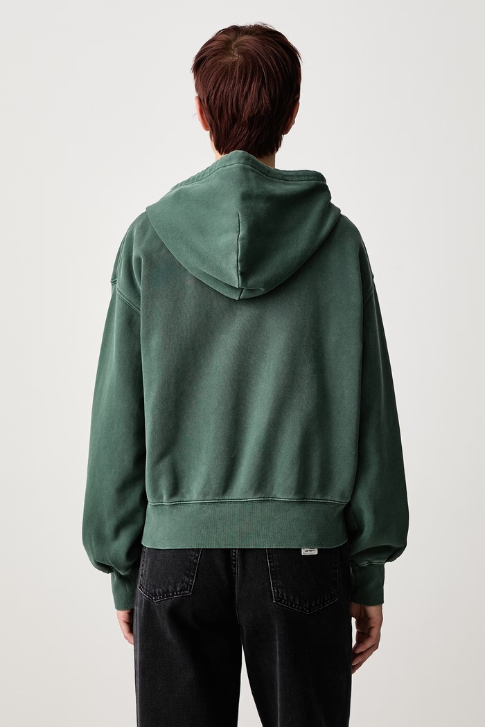 Odzież Carhartt WIP Hooded Nelson Jacket bluza rozpinana bawełniana damska I033830 zielony