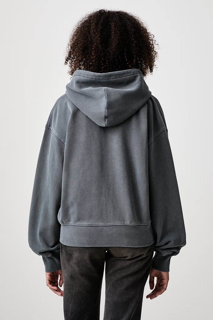 Одяг Carhartt WIP Hooded Nelson Jacket кофта на застібці бавовняна жіноча I033830 сірий