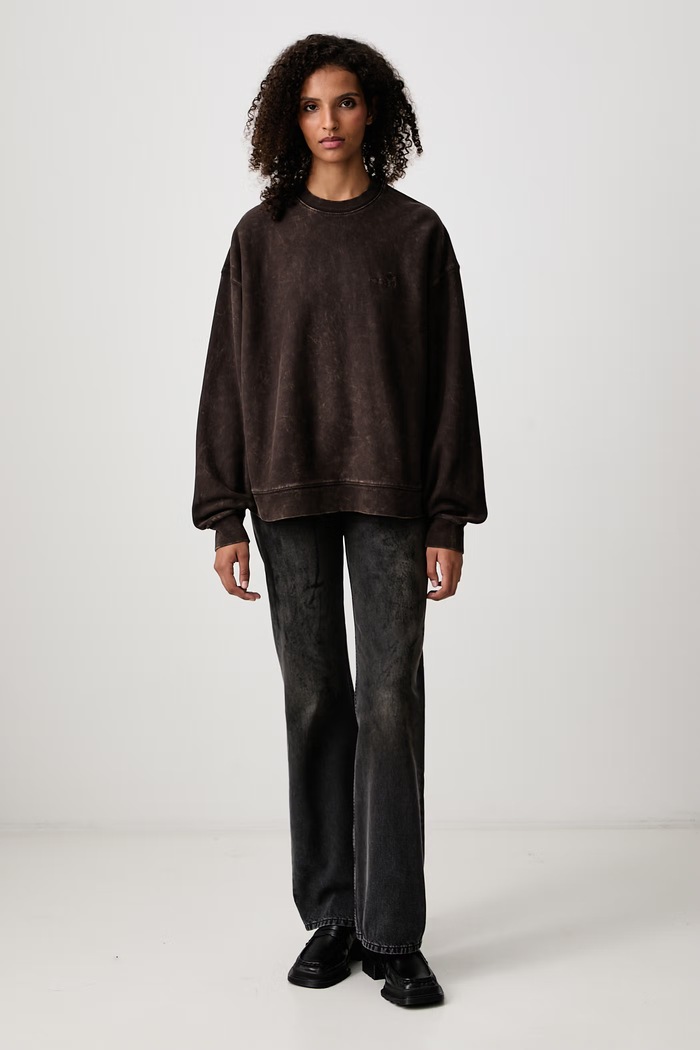 Carhartt WIP Lambert Sweat bluza bawełniana damska I037154 brązowy AW26