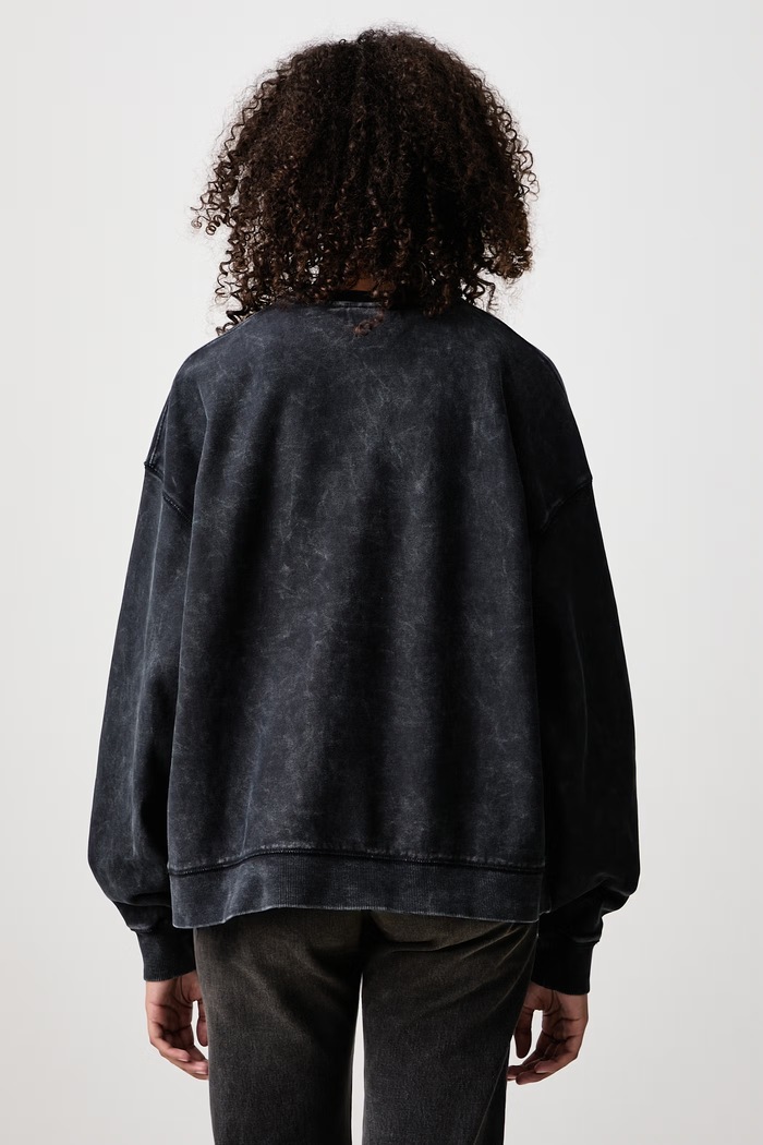 Odzież Carhartt WIP Lambert Sweat bluza bawełniana damska I037154 czarny
