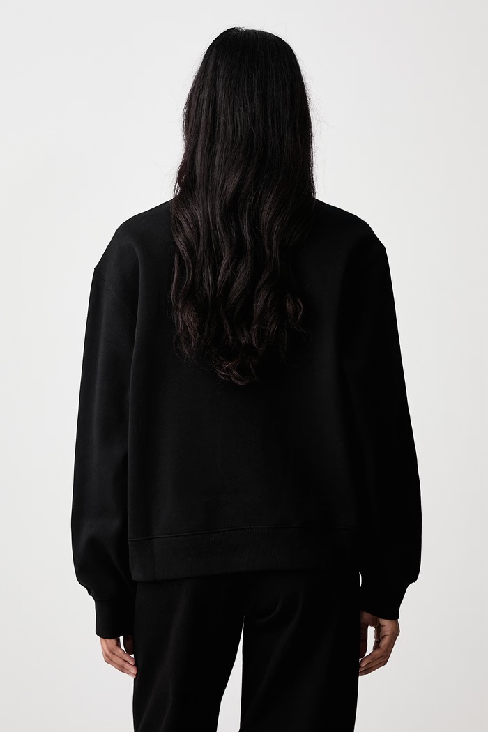 Odzież Carhartt WIP Small Heart Patch Sweat bluza z bawełną damska I037150 czarny