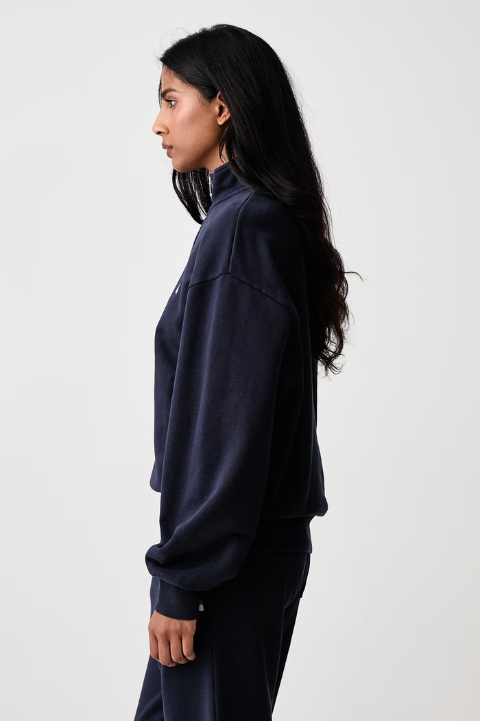 Casey High Neck Sweat bluza bawełniana damska Carhartt WIP I037148 granatowy