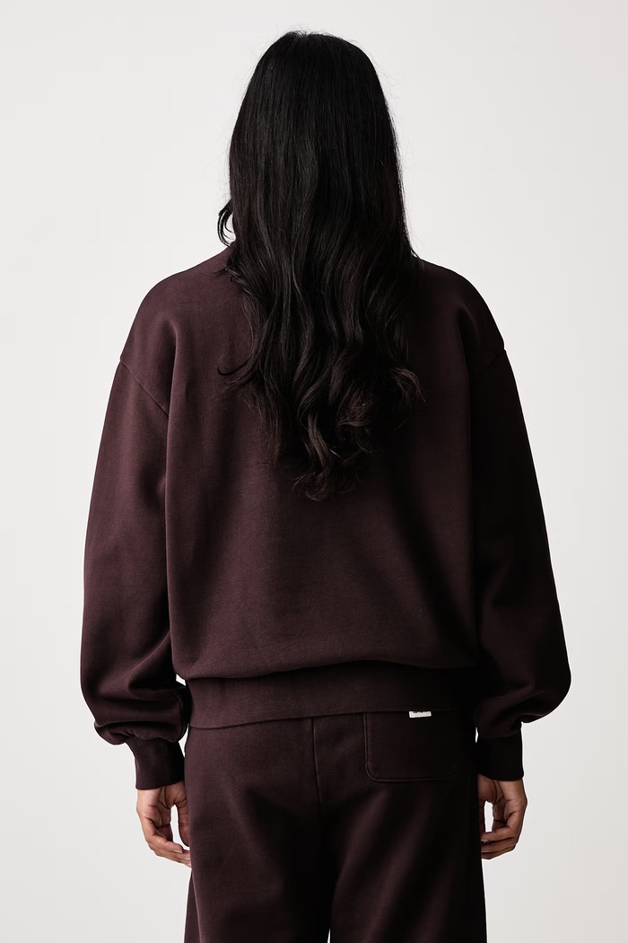 Odzież Carhartt WIP Casey High Neck Sweat bluza bawełniana damska I037148 brązowy