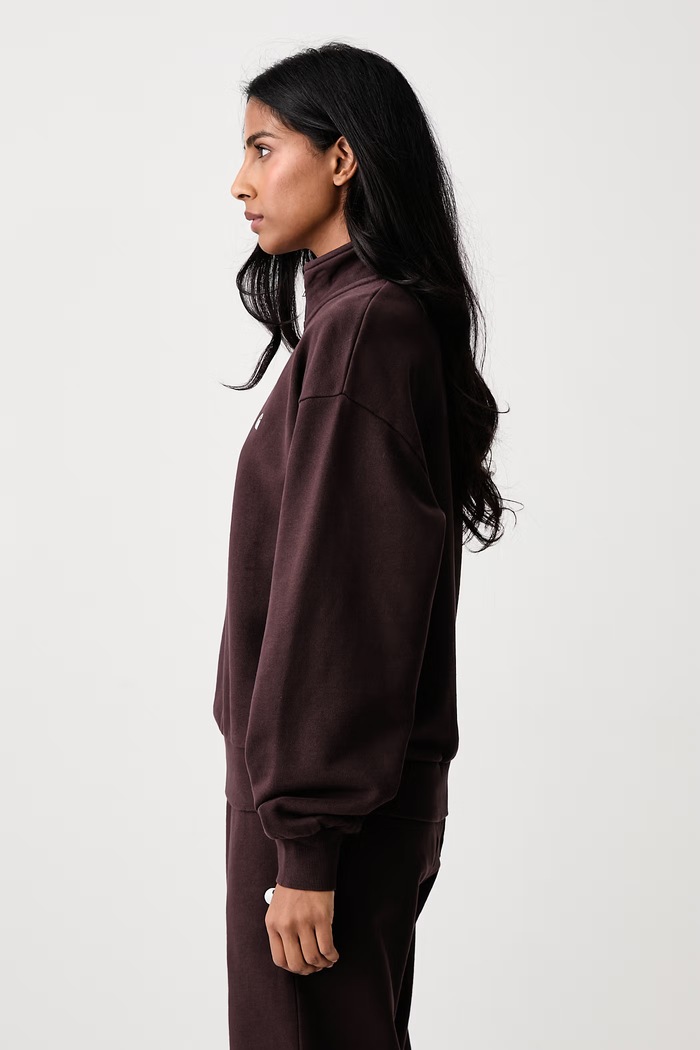 Casey High Neck Sweat bluza bawełniana damska Carhartt WIP I037148 brązowy