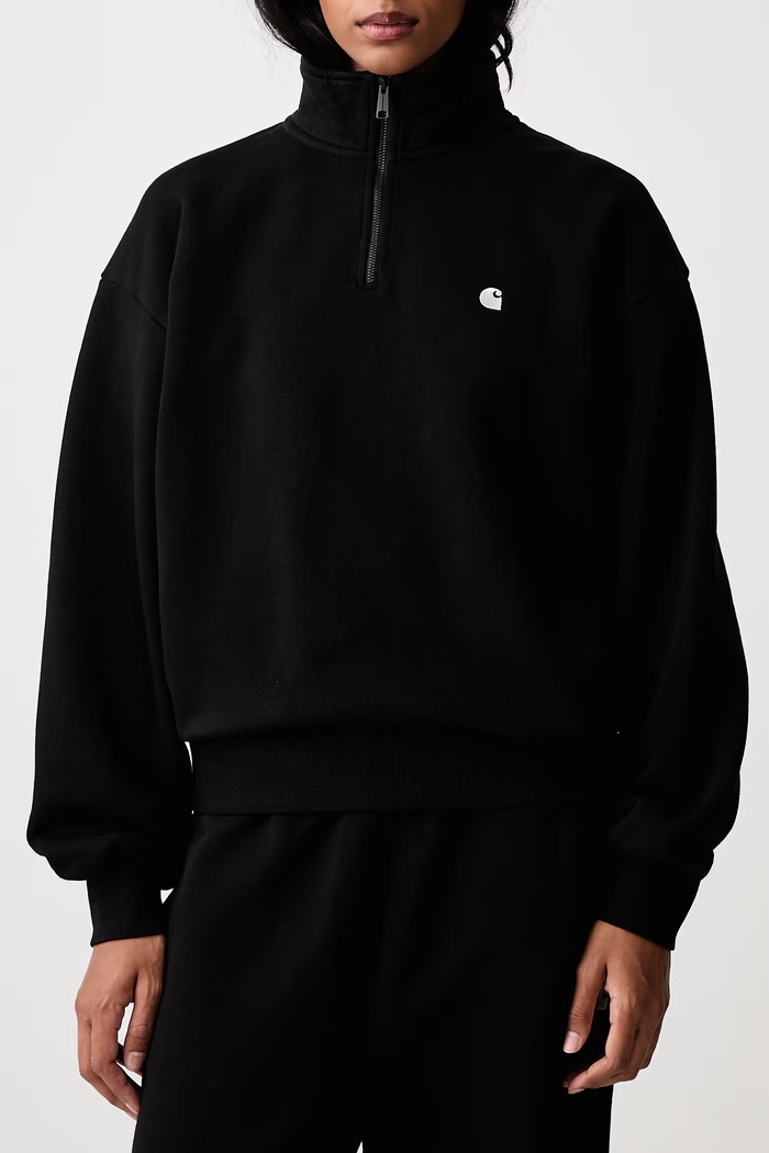Casey High Neck Sweat bluza bawełniana damska Carhartt WIP czarny I037148