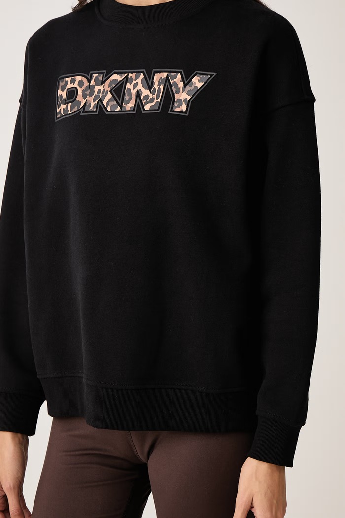 Bluza damska z bawełną DKNY DP6T1829 czarny