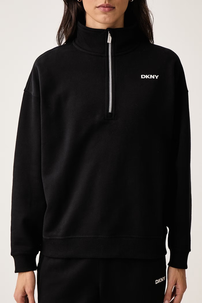 Bluza damska z bawełną DKNY DP6T1652 czarny