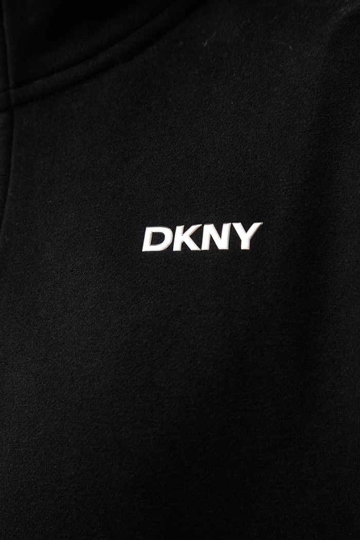Bluza damska z bawełną DKNY czarny DP6T1652