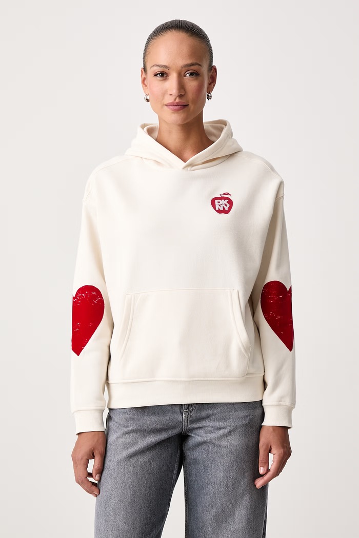 Odzież DKNY Bluza z kapturem damska z bawełną DJ6T1862 beżowy