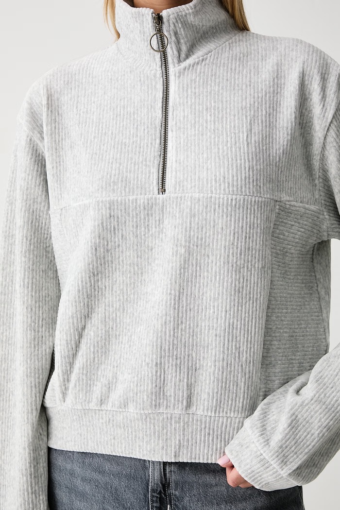 Bluza damska z bawełną COSY Rip Curl 0E6WFL szary