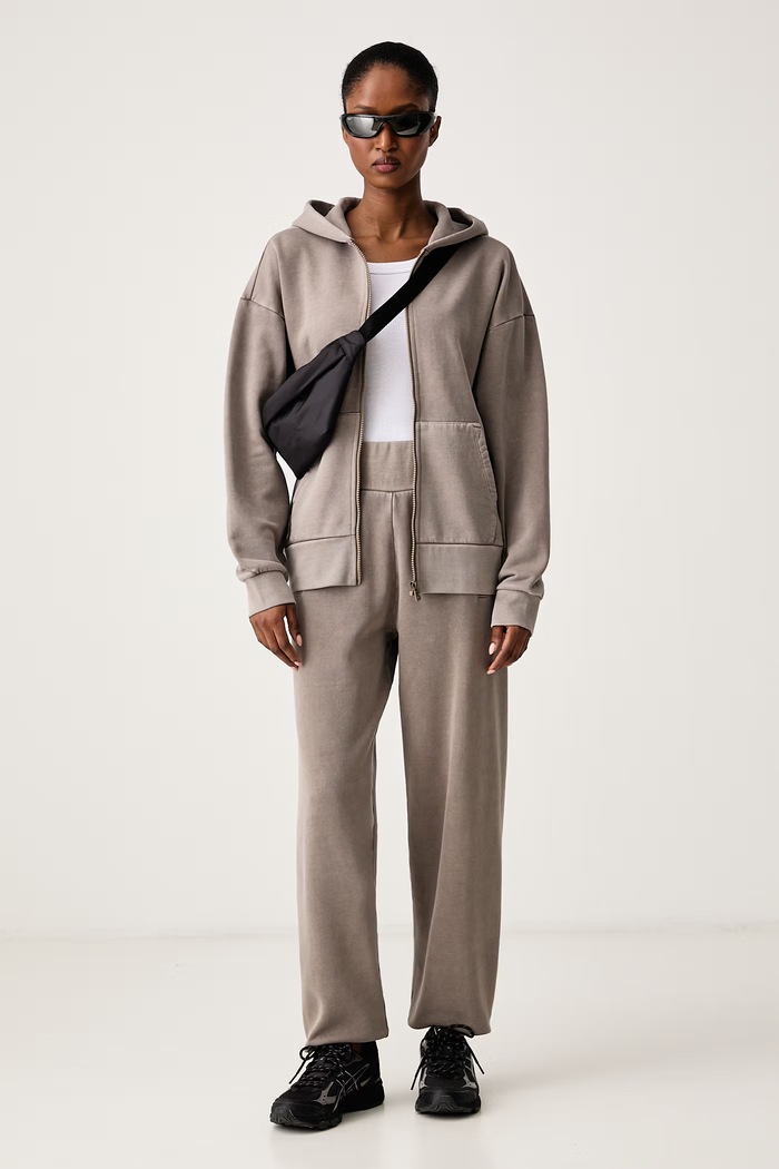 BOGNER Fire+Ice Bluza rozpinana z kapturem damska bawełniana ILONA 84819761 beżowy AW26
