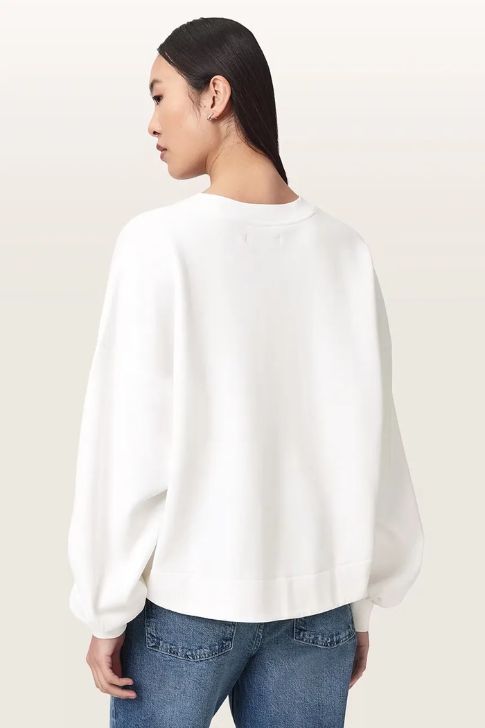 AllSaints Bluza damska bawełniana REFLEX LILA W048JF biały AW26