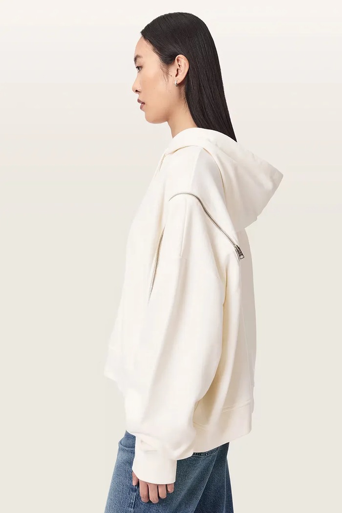 AllSaints Bluza z kapturem damska bawełniana CIARA W008JF