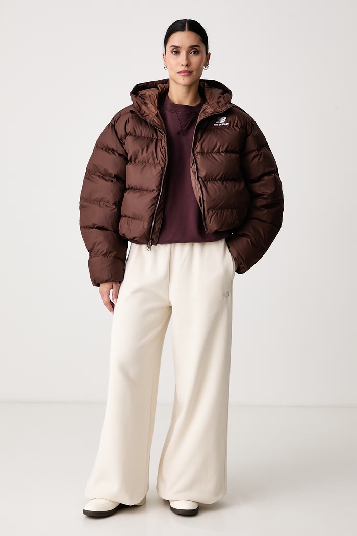 New Balance Bluza oversize damska bawełniana WT41500YLR bordowy AW26