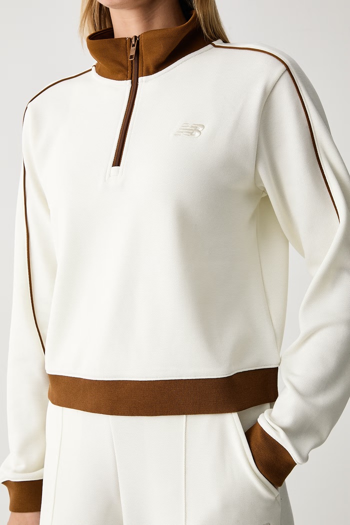 Bluza damska New Balance WT62T5OMAGA beżowy