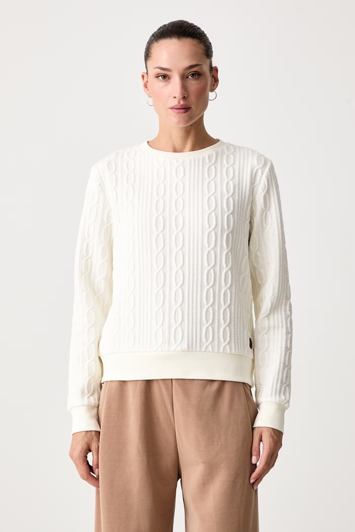 Colmar Bluza damska z bawełną beżowy 92000007.3JJ