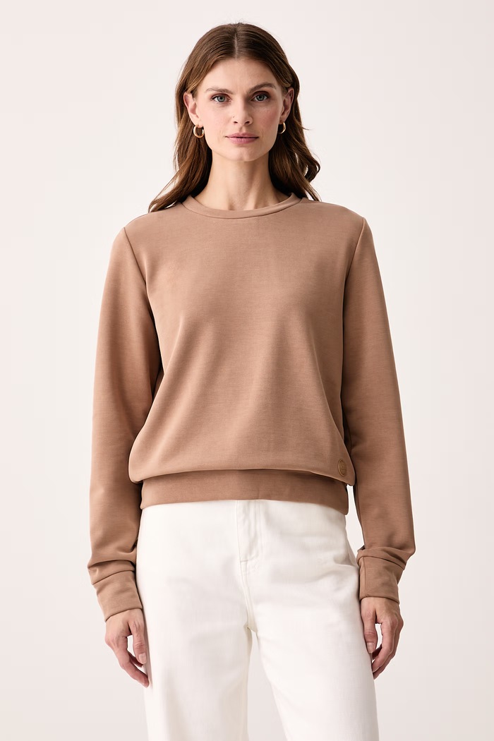 Colmar Bluza damska z modalem brązowy 92000000.3JK