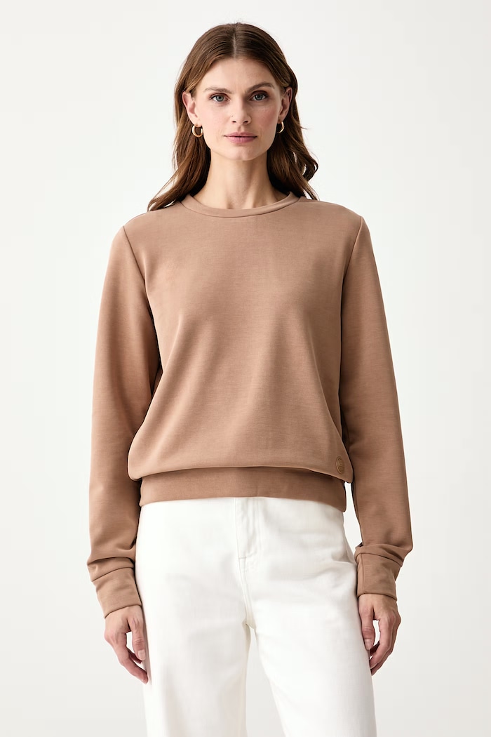 Colmar Bluza damska z modalem brązowy 92000000.3JK