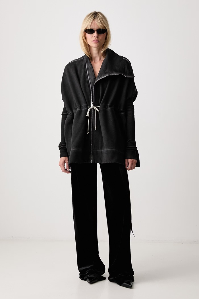 Rick Owens DRKSHDW Mountain μπλούζα oversize βαμβακερή Γυναικεία DS02F6210.FD μαύρο AW26