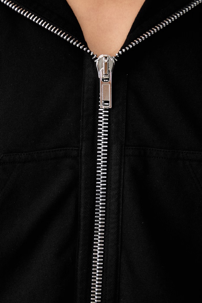 Rick Owens DRKSHDW Small Gimp μπλούζα με κουκούλα και κουμπιά βαμβακερή Γυναικεία DS02F6246.RIG