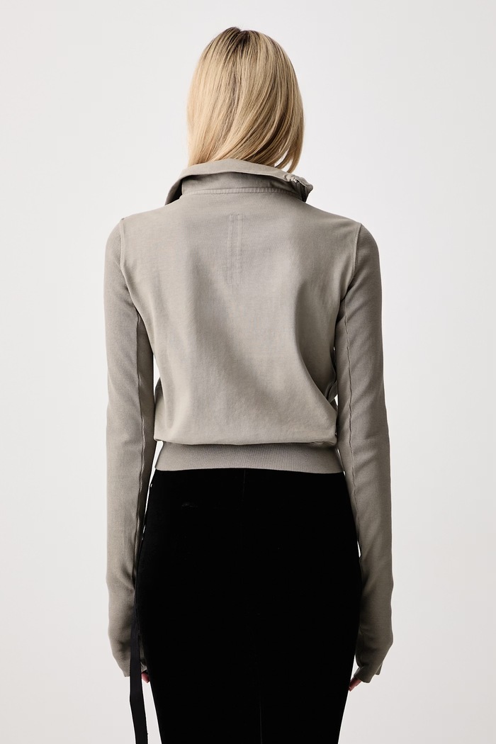 Ρούχα Rick Owens DRKSHDW Mountain μπλούζα με κουμπιά βαμβακερή Γυναικεία DS02F6239.RIG μπεζ