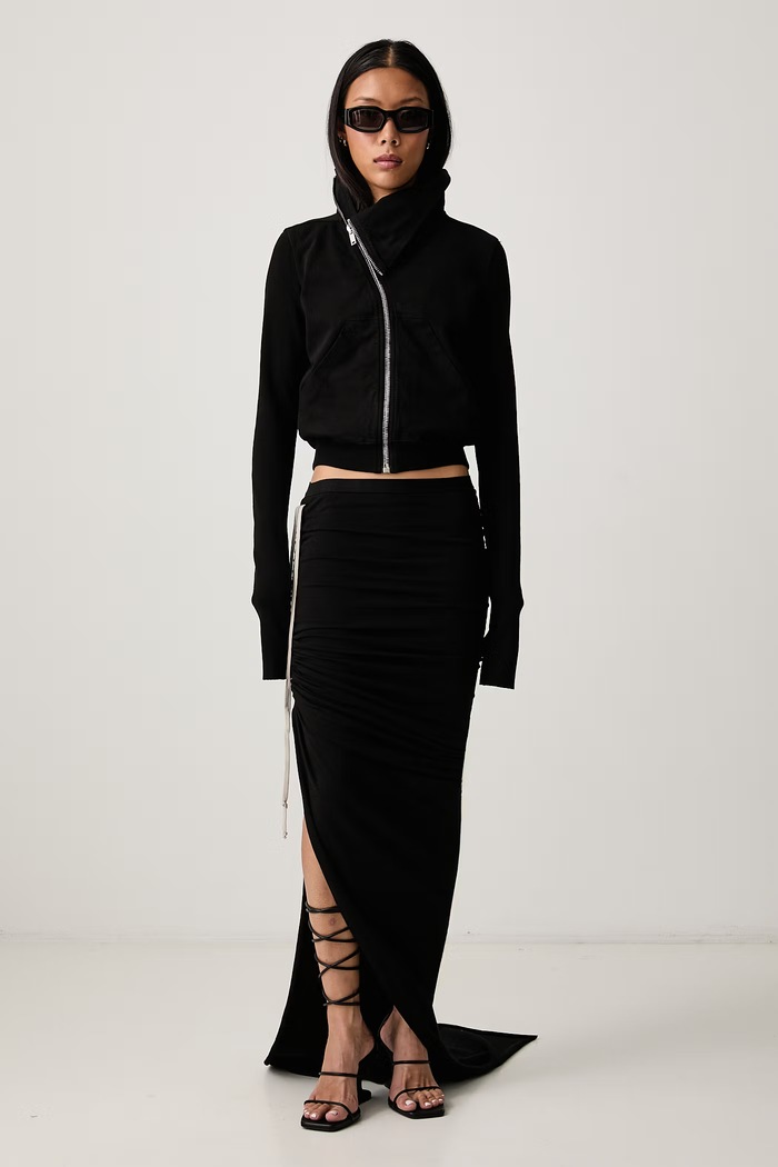 Rick Owens DRKSHDW Mountain μπλούζα με κουμπιά βαμβακερή Γυναικεία DS02F6239.RIG μαύρο AW26